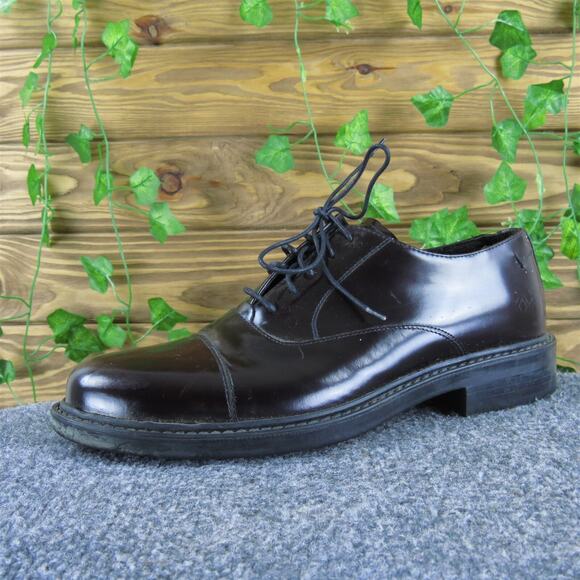 Bostonian Men's Strada Toe Cap Oxford Burgundy Patent Leather Size 9 Medium 2025 - Picture 1 of 6